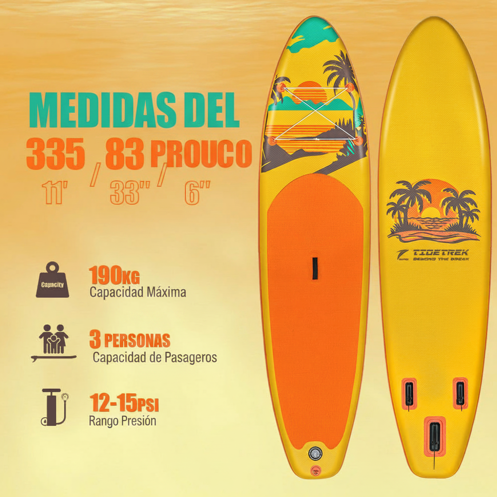 Tabla de Paddle Inflable SUP Kit Completo con Accesorios - 4