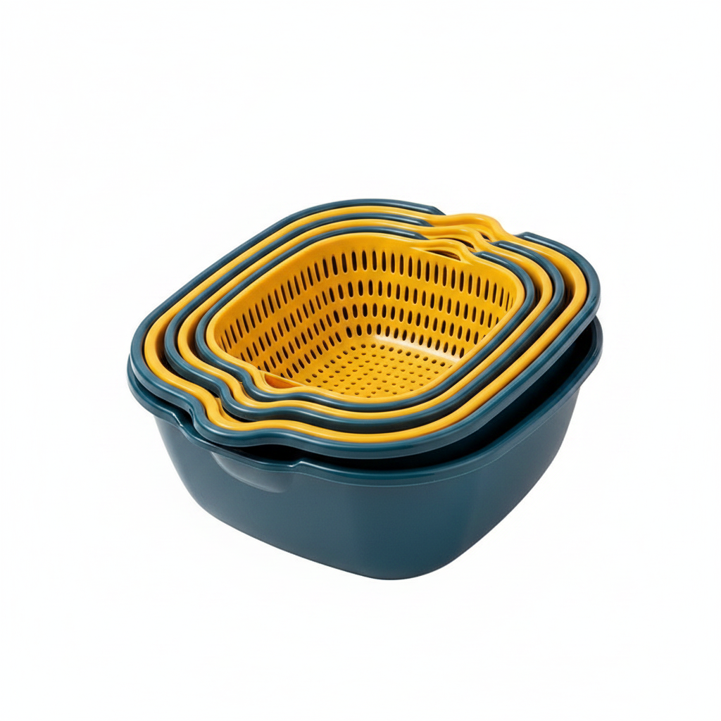 Colador Escurridor Plástico para Cocina – Set Múltiple - 1