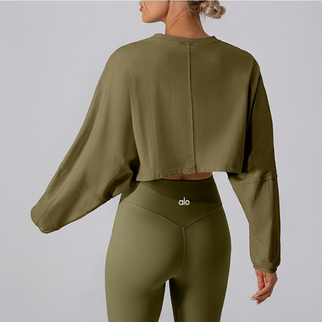Sudadera Deportiva Mujer Manga Larga Holgada Transpirable - 2