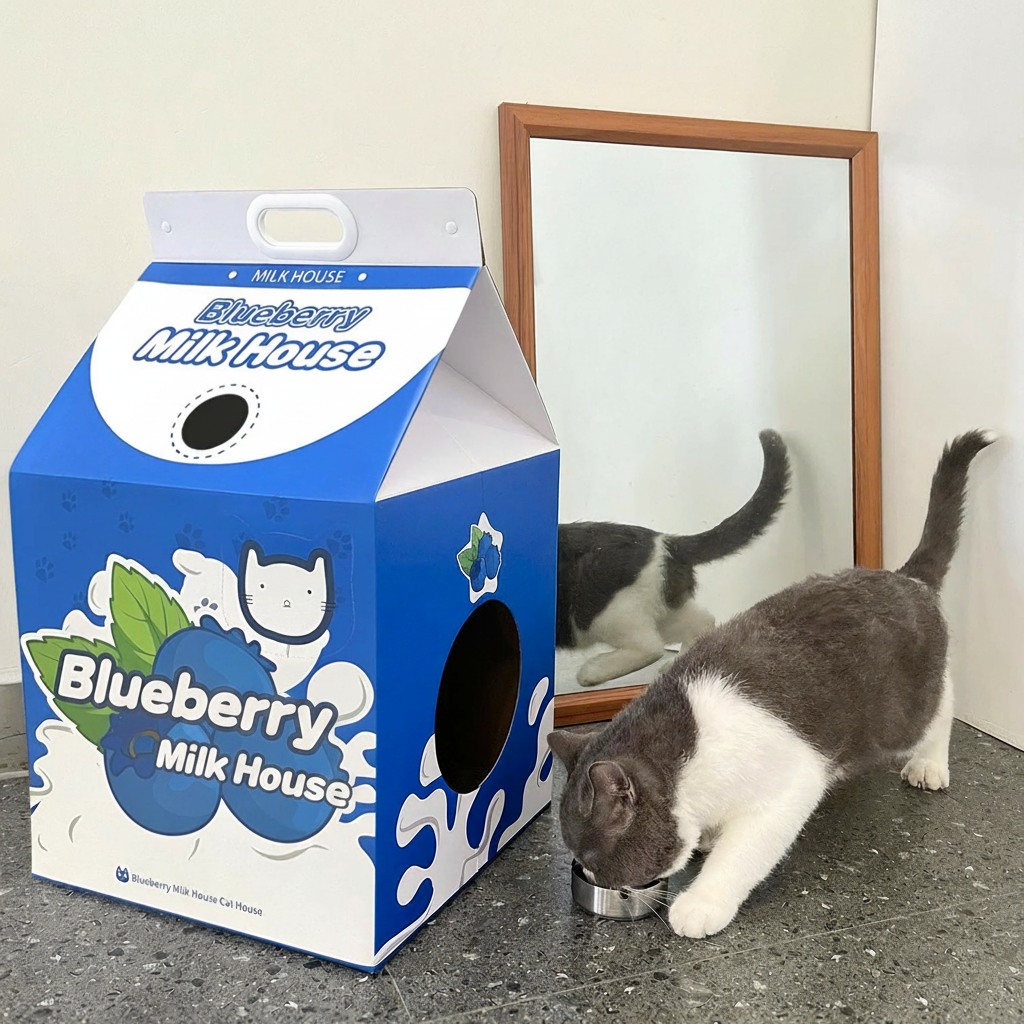 Casa para Gato de Cartón con Rascador Doble Cara - 3