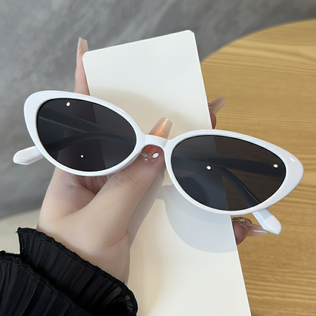 Lentes de Sol Ojo de Gato Estilo Retro con Protección UV400 - 3