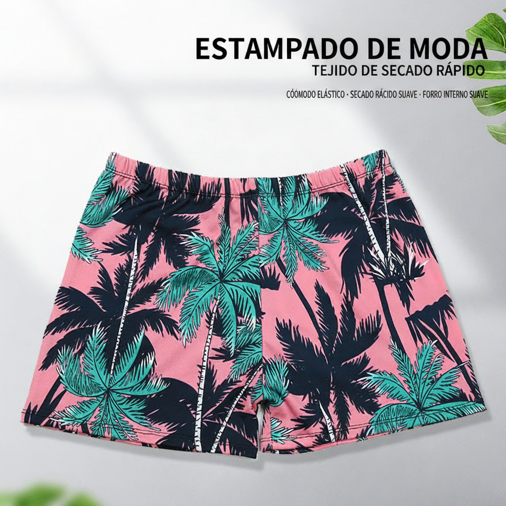 Traje de baño boxer para hombre estampado - 3