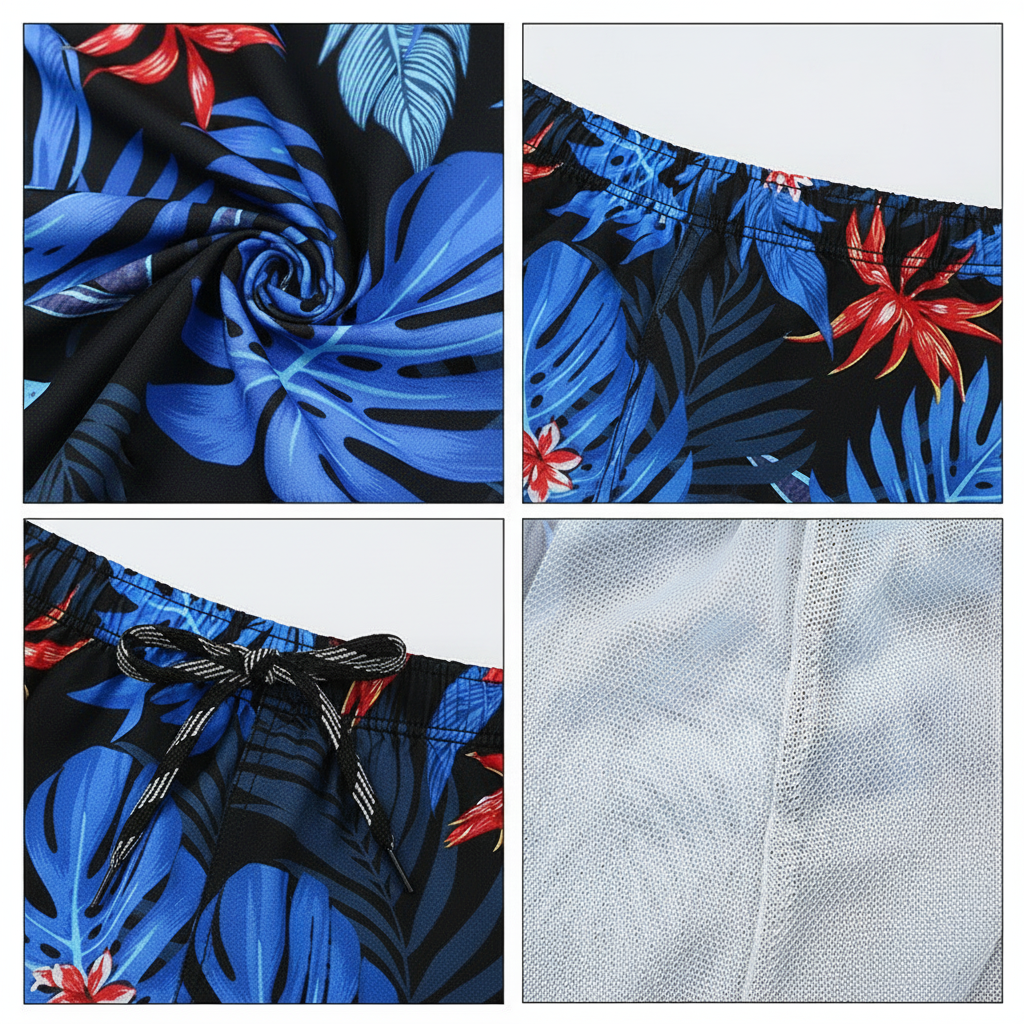Traje de baño boxer para hombre estampado - 4