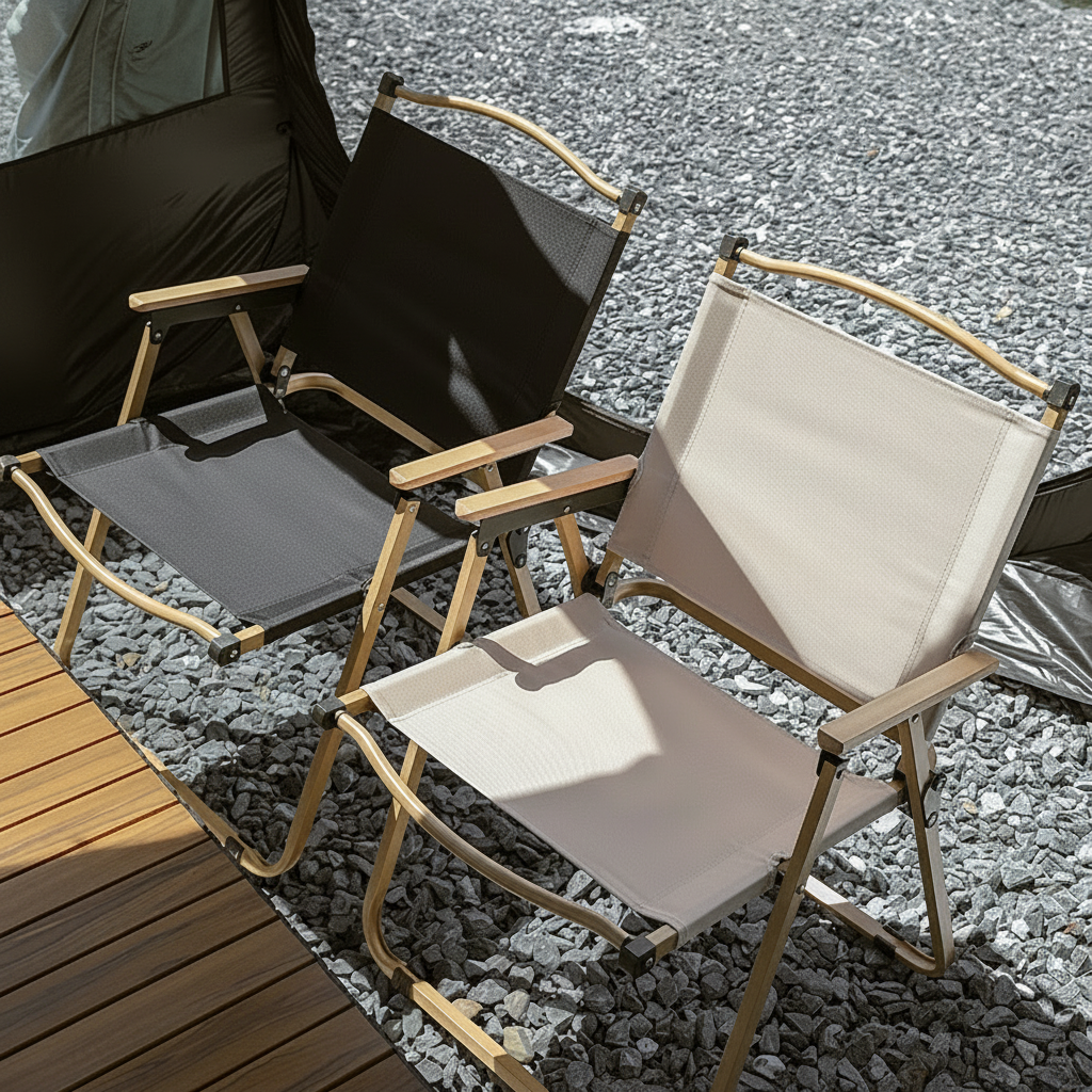 Mesa Plegable para Camping con Silla Tipo Egg Roll - 2