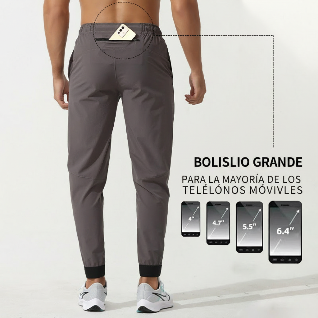 Pants deportivo hombre secado rápido corte holgado - 3