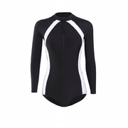 Traje de baño entero manga larga protección solar mujer - 1