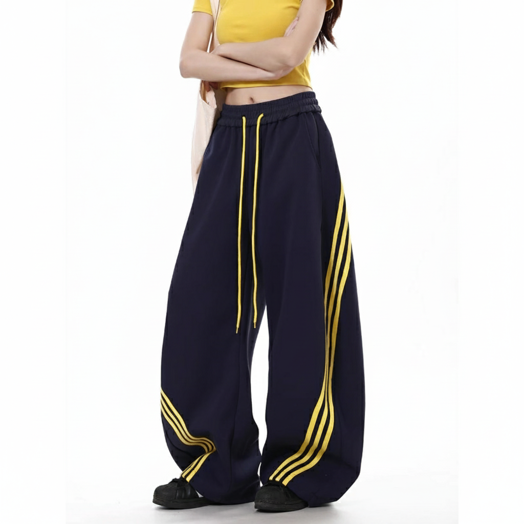 Pantalón deportivo de pierna ancha talla grande mujer - 2
