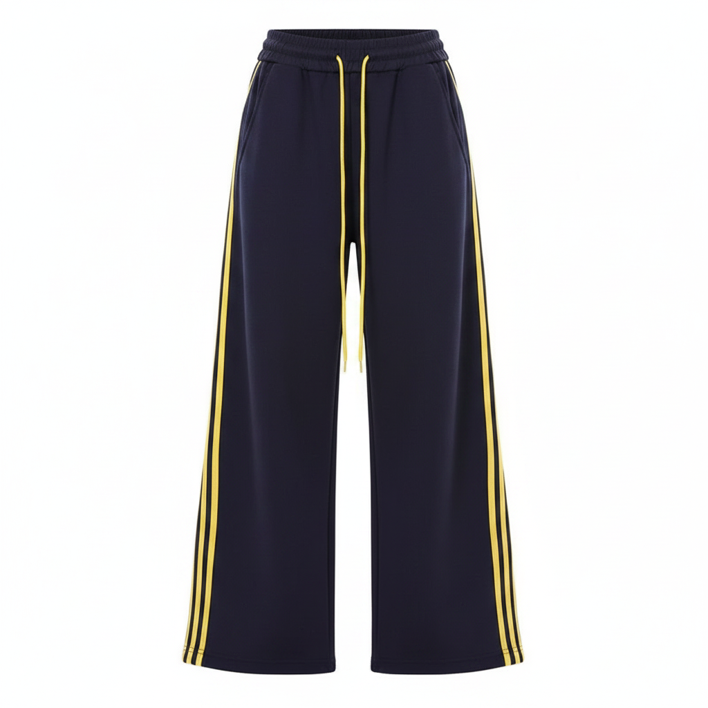 Pantalón deportivo de pierna ancha talla grande mujer - 1
