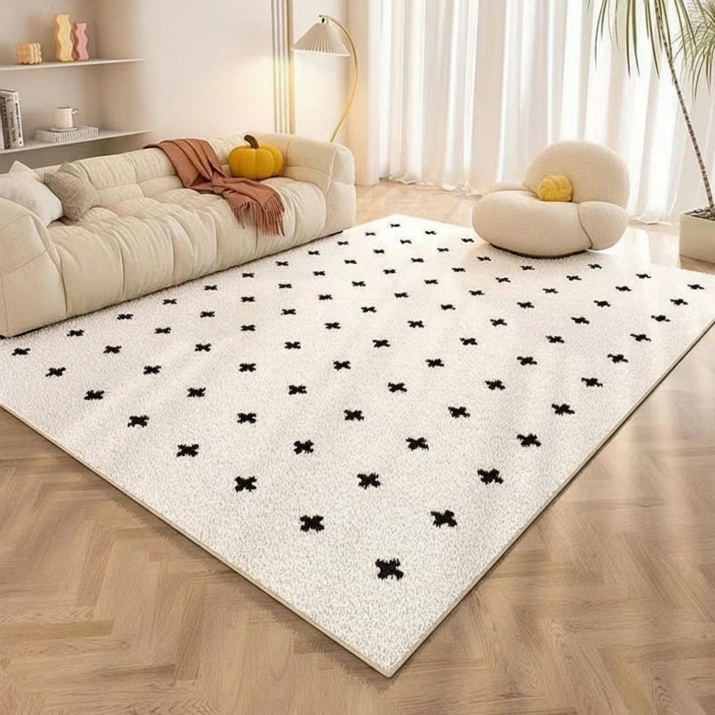 Tapete Nórdico Suave Estampado Geométrico Lavable - 4