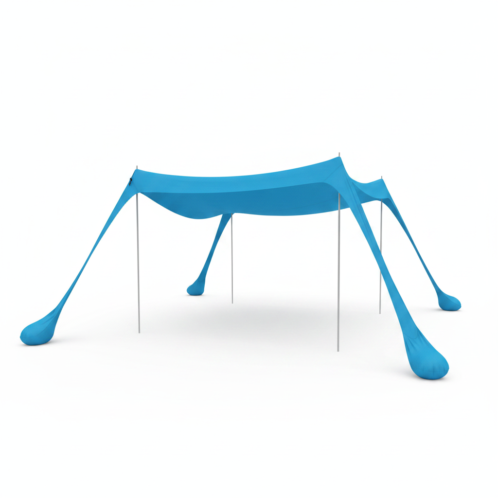 Toldo Camping Playa Portátil con Protección Solar y Lluvia - 1