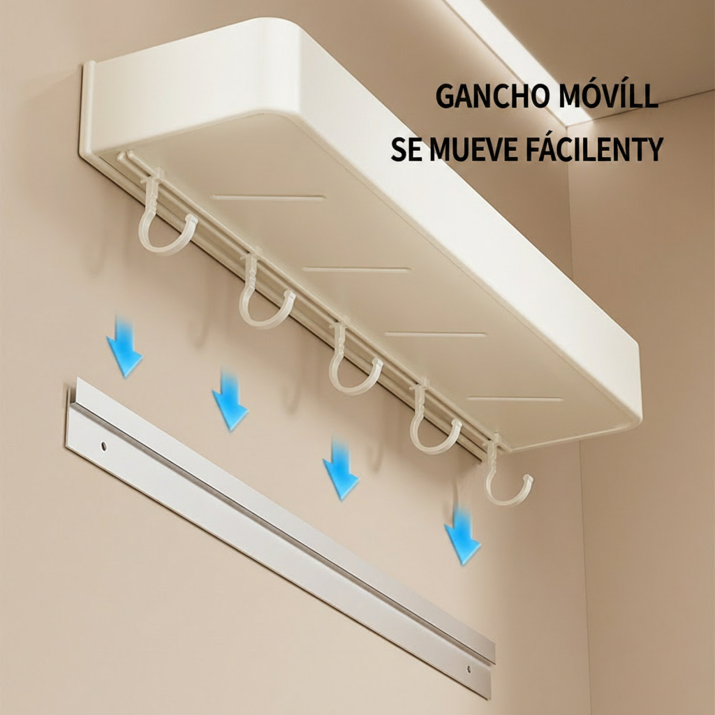 Repisa de cocina de aluminio sin taladrar pared - 2