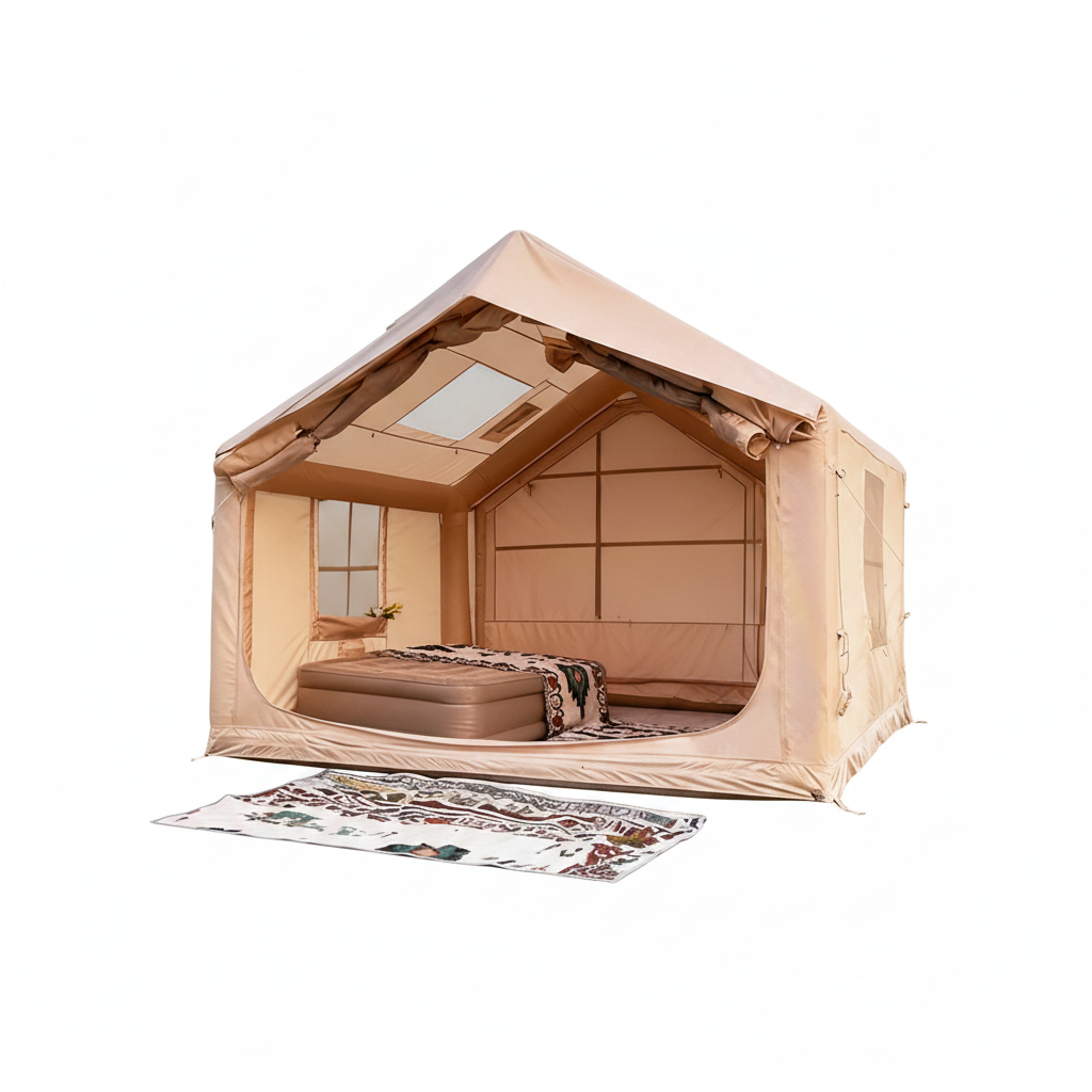 Tienda de Camping Inflable 3-4 Personas Apertura Rápida - 1