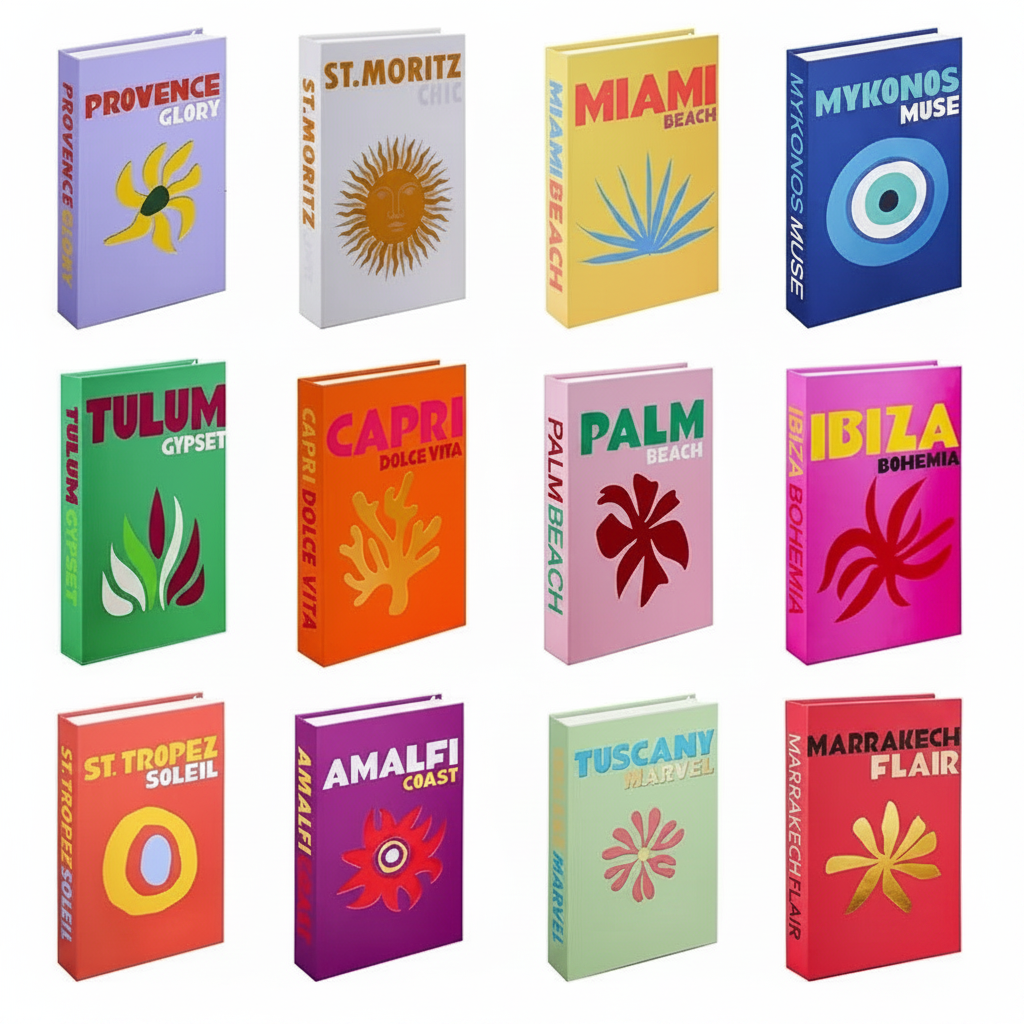 Libros Decorativos Falsos Plegables Estilo Minimalista - 1