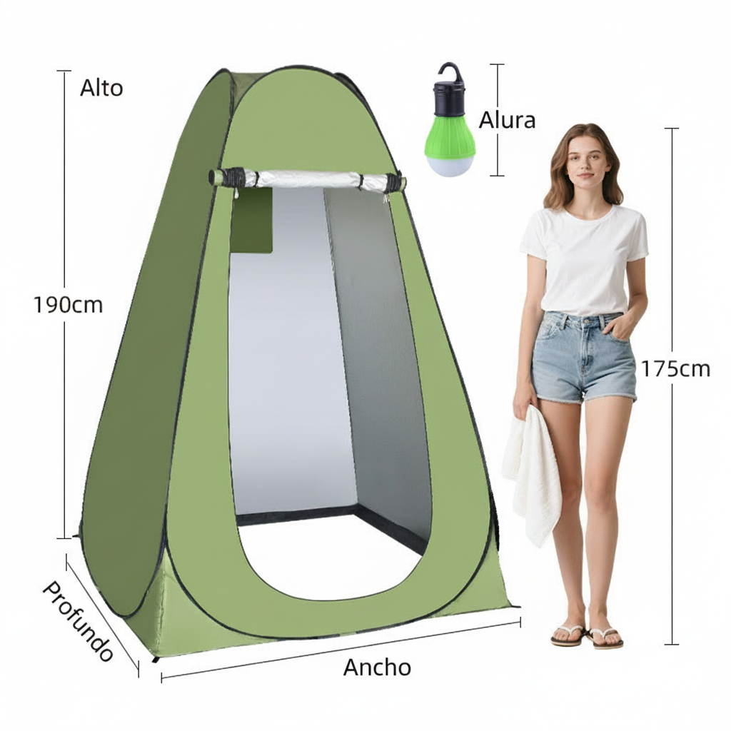 Carpa Privacidad Outdoor Baño Vestidor y Ducha - 3