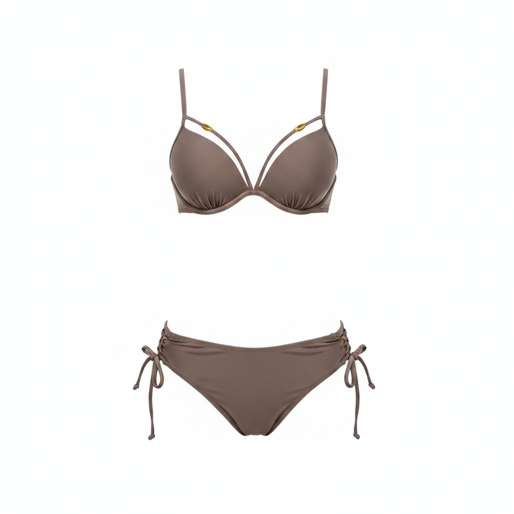 Bikini con aro y relleno efecto push up para mujer - 1