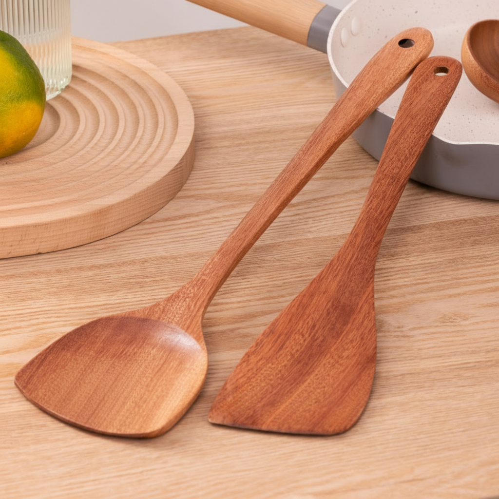Set de utensilios de cocina madera de ébano 4 piezas - 2