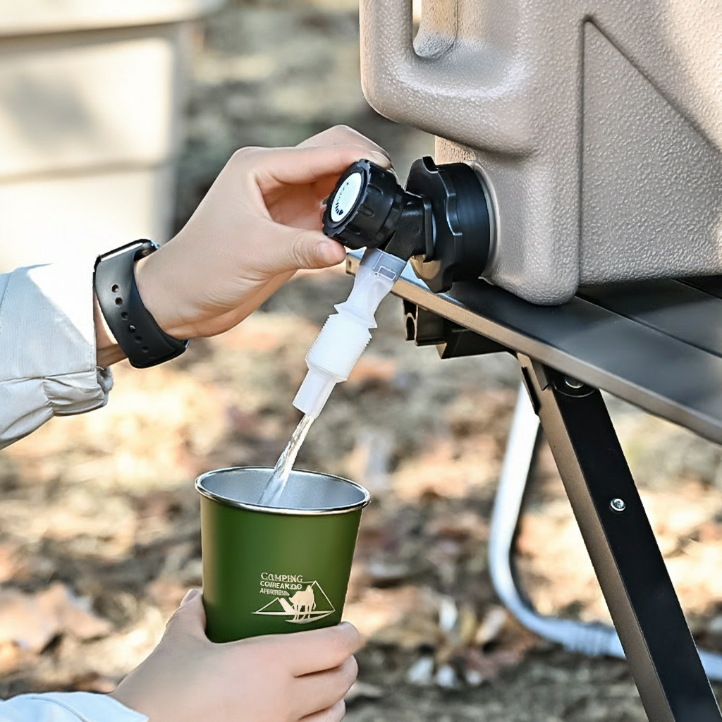 Cubeta Plegable para Camping con Asa Portátil - 3