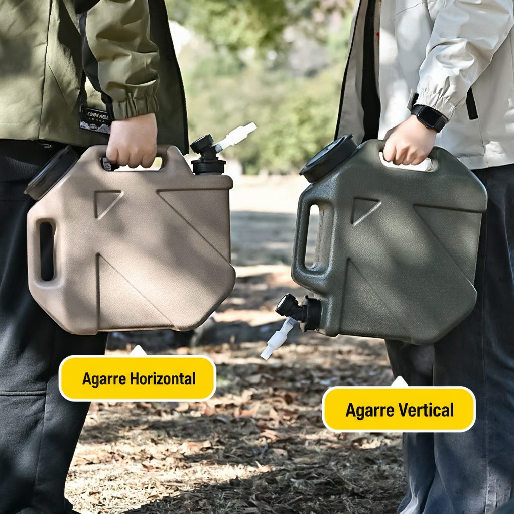 Cubeta Plegable para Camping con Asa Portátil - 4