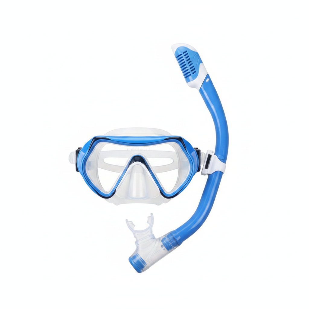 Kit de snorkel para niños: careta y tubo respirador - 1