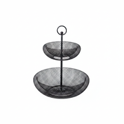 Frutero de metal de dos niveles estilo nórdico - 1
