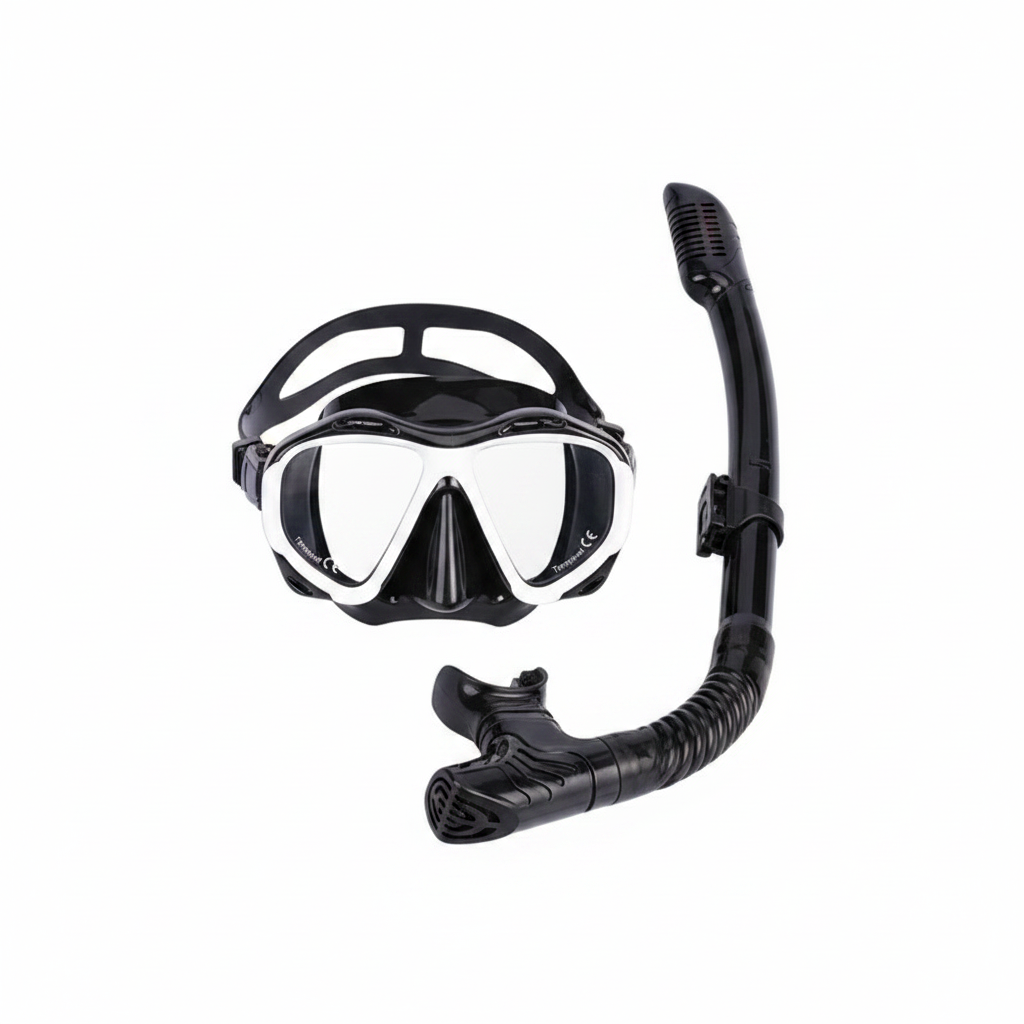 Kit de Snorkel para Adultos: Máscara y Tubo Seco - 1