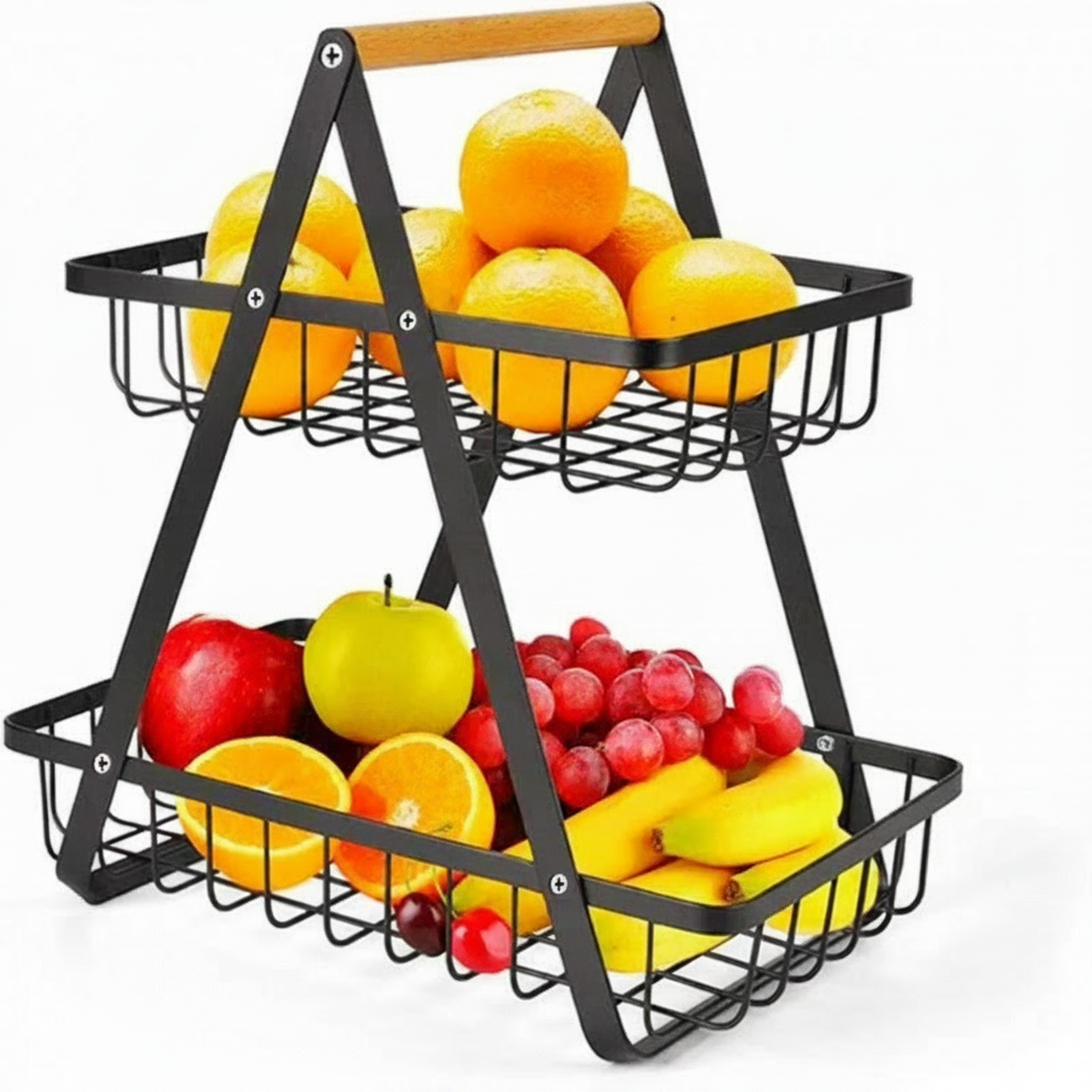 Canasta de hierro para frutas y pan 1, 2 o 3 niveles - 4