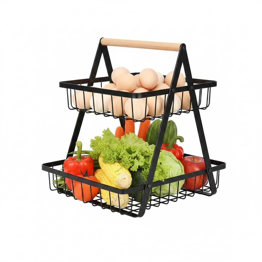 Canasta de hierro para frutas y pan 1, 2 o 3 niveles - 1