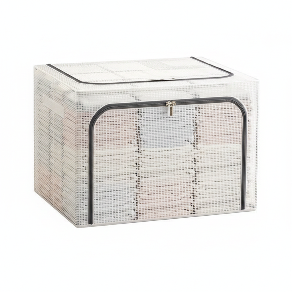 Caja organizadora plegable transparente 24L / 66L / 100L - 1
