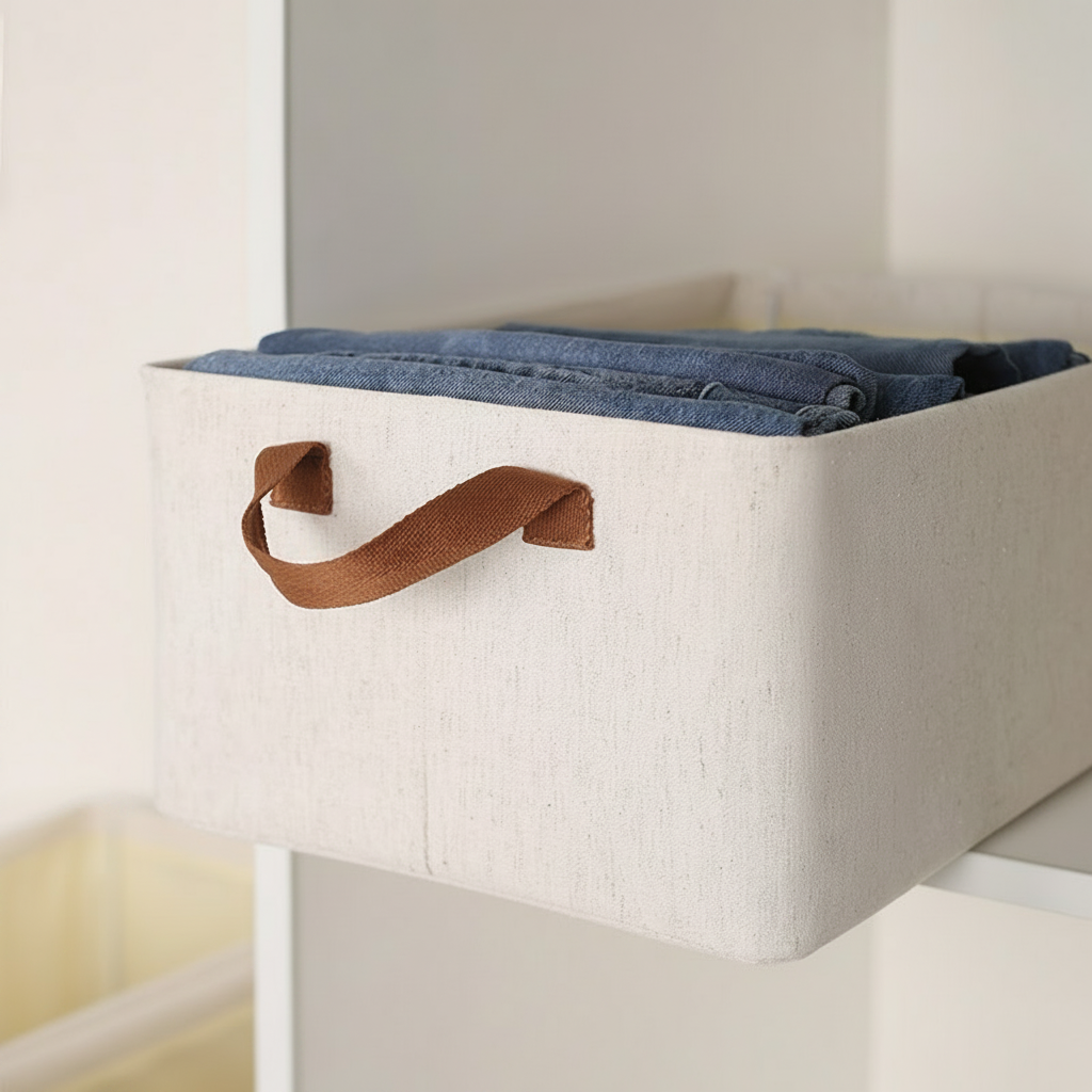 Caja organizadora plegable con asa 27L – 47×28×20 cm - 3