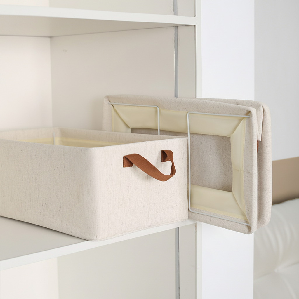 Caja organizadora plegable con asa 27L – 47×28×20 cm - 4
