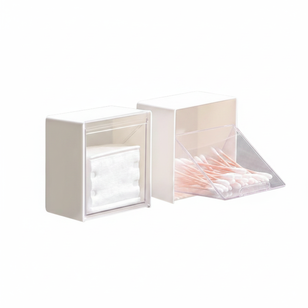 Caja organizadora con tapa para baño y tocador - 1