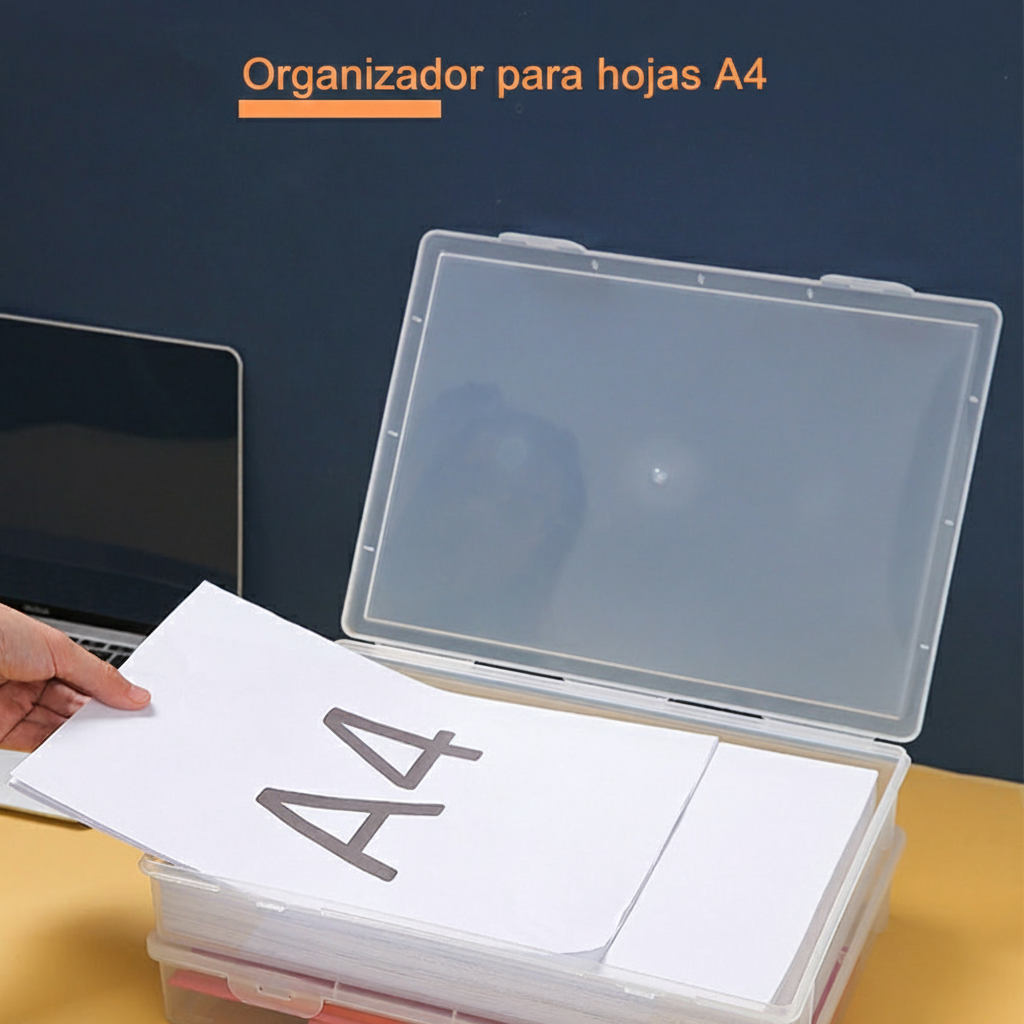 Caja organizadora transparente con tapa PP - 2