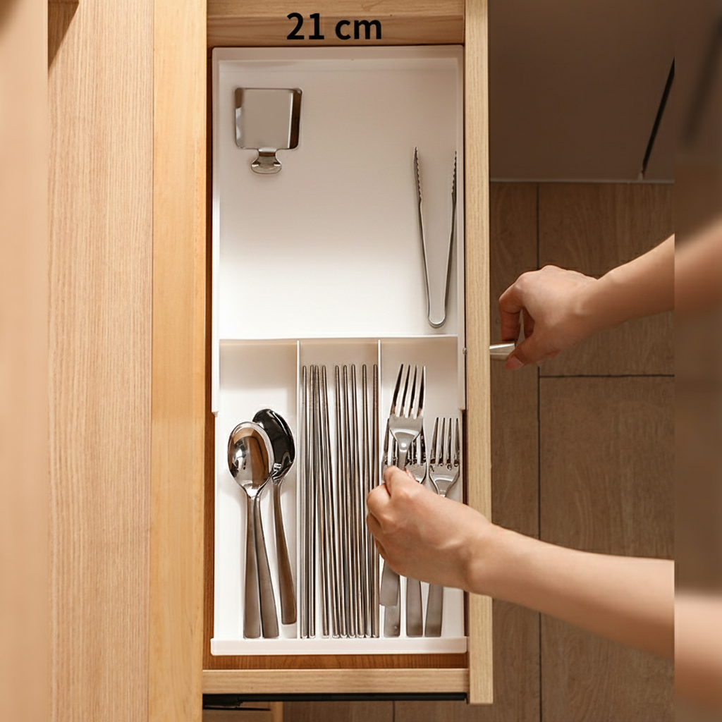 Organizador de cajón extensible con divisores - 3