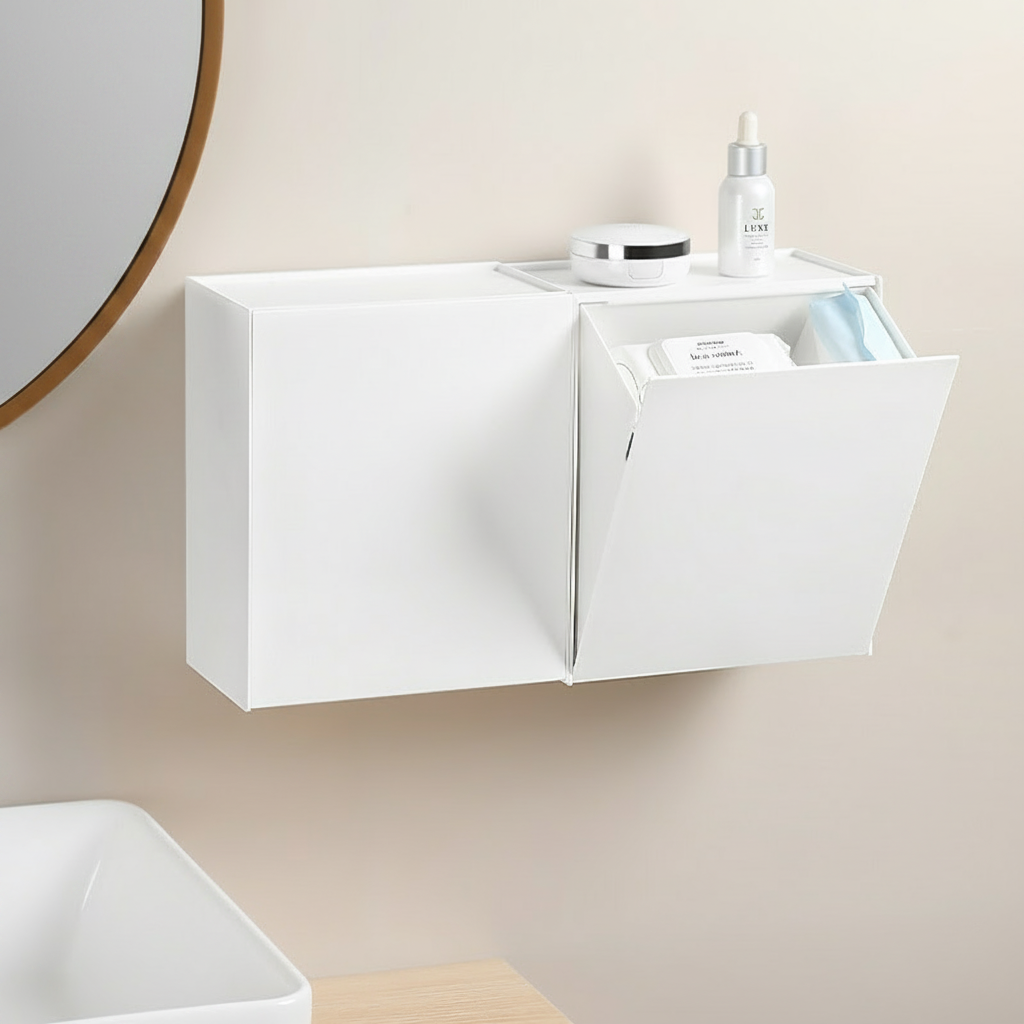 Organizador de Pared con Tapa y Divisiones Sin Perforar - 3