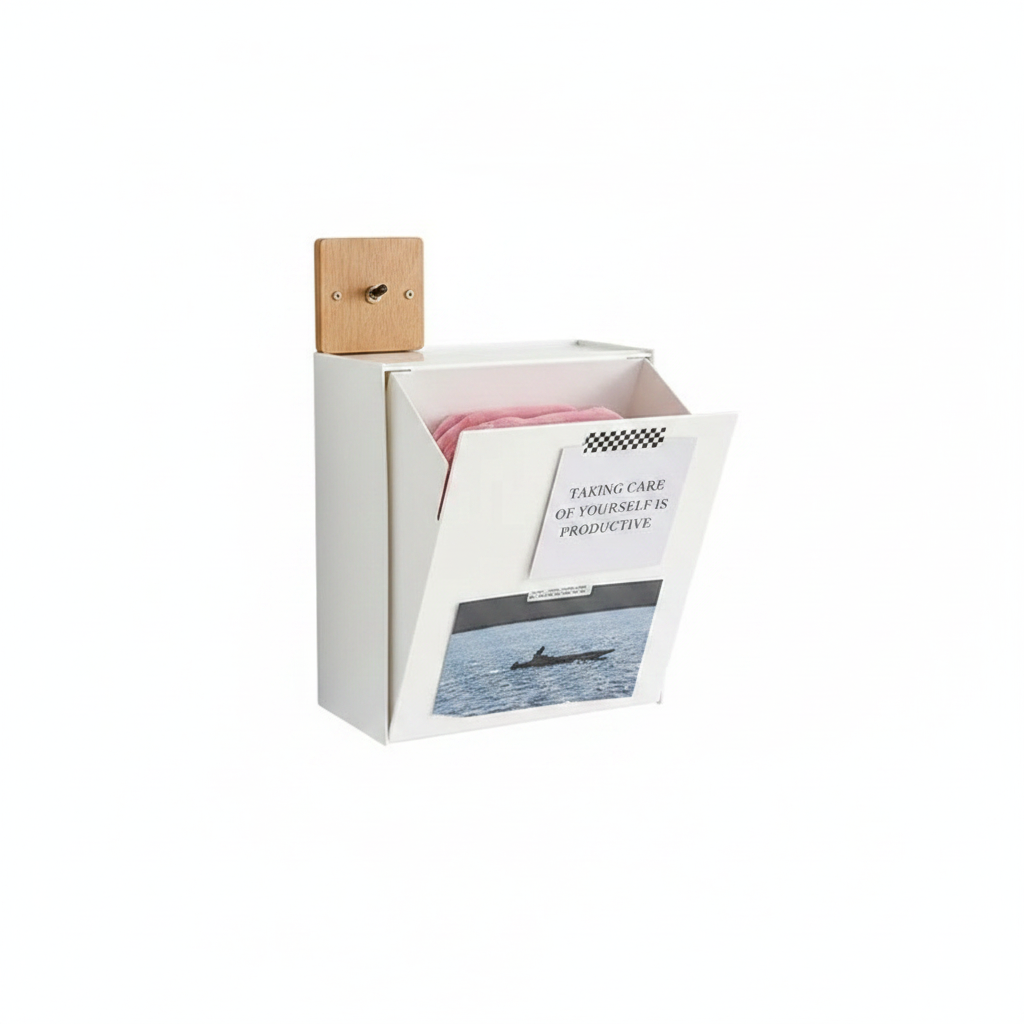 Organizador de Pared con Tapa y Divisiones Sin Perforar - 1
