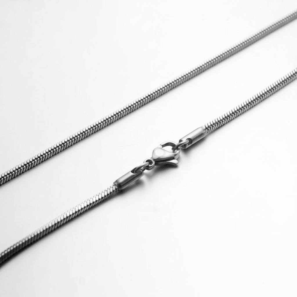 Cadena Serpiente de Titanio Unisex para Colgante - 3