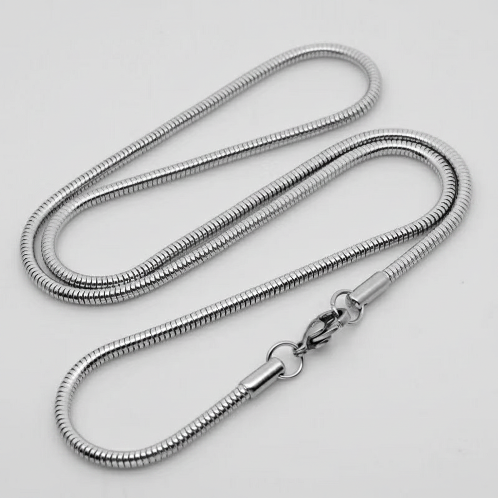 Cadena Serpiente de Titanio Unisex para Colgante - 4