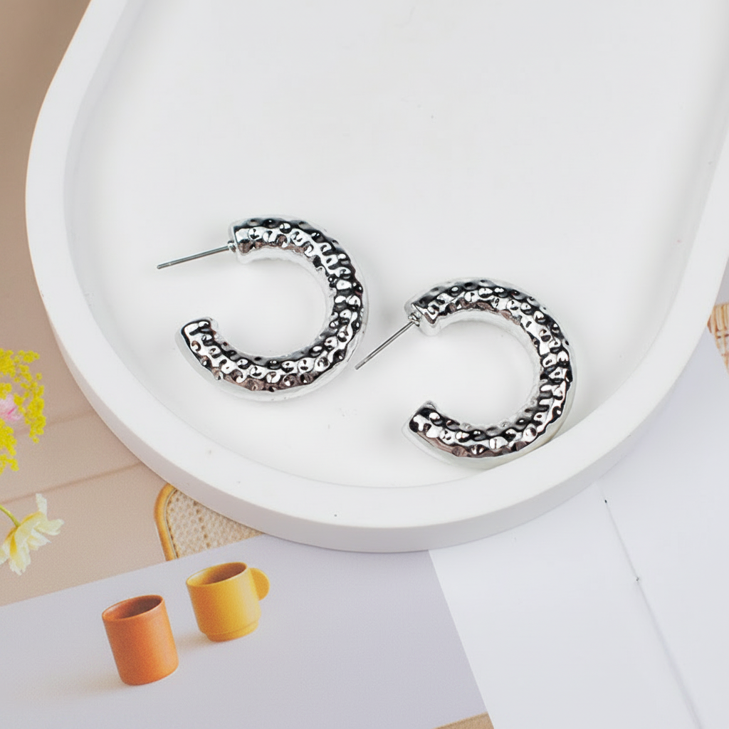 Aretes geométricos de acrílico estilo retro y moderno - 3