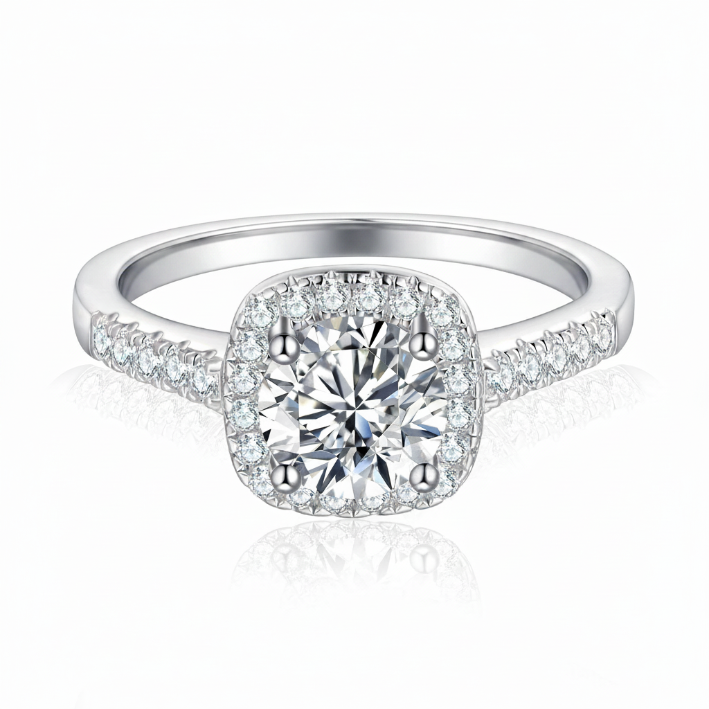 Anillo de Plata 925 con Zirconia Corte Cuadrado - 2