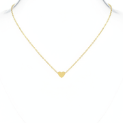 Collar de acero titanio con dije corazón sin desteñir - 1