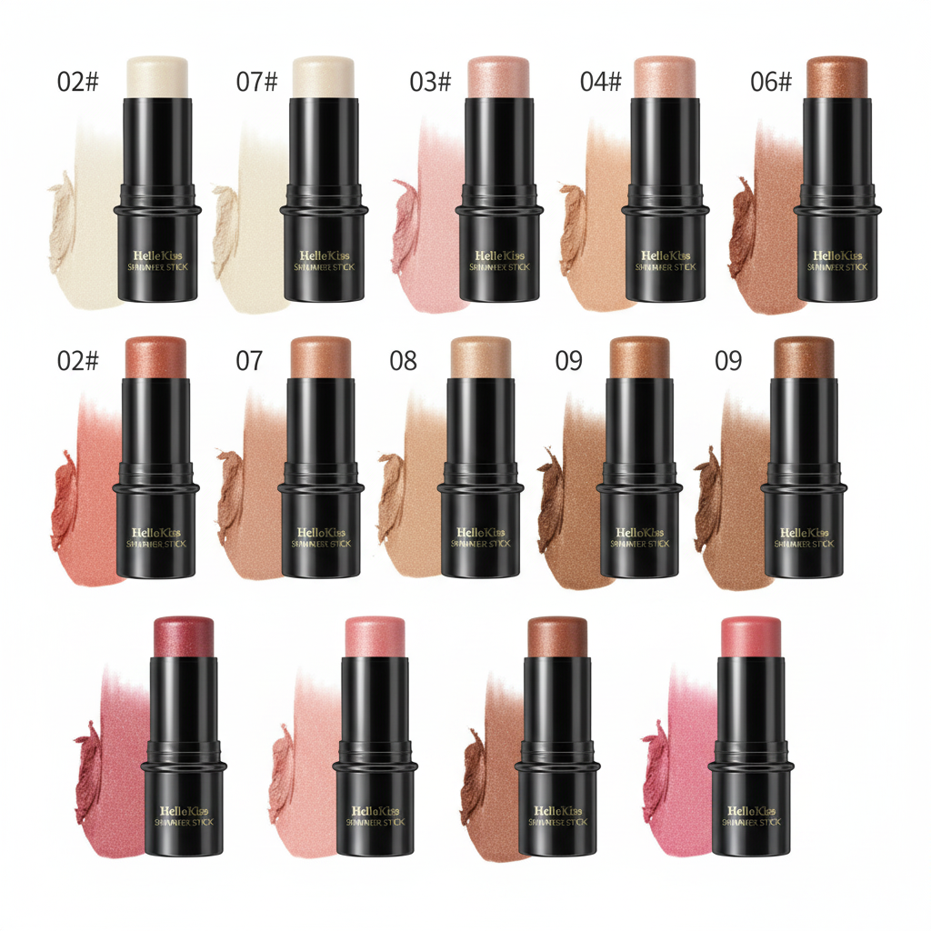 Barra de Contorno e Iluminador Facial Multicolor - 1