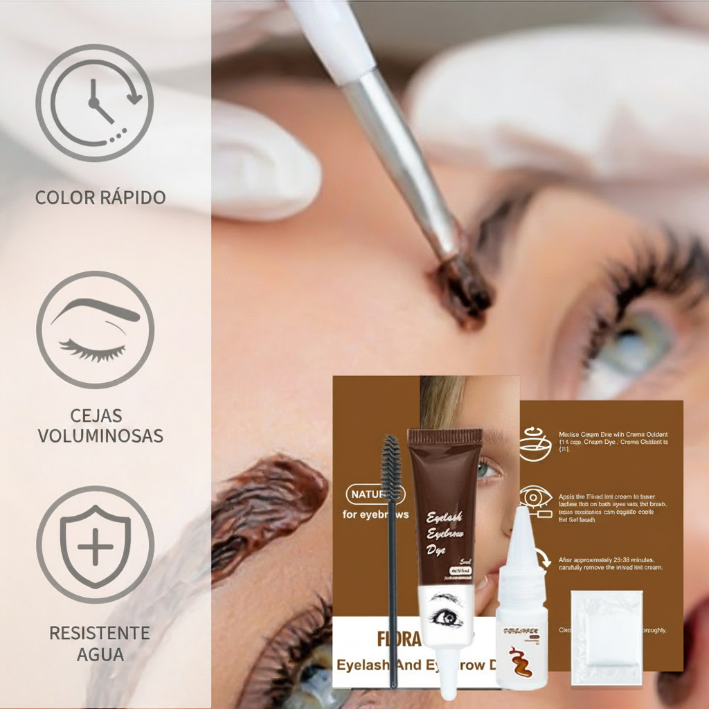 Tinte para Cejas y Pestañas FLORA RUBY Waterproof - 2