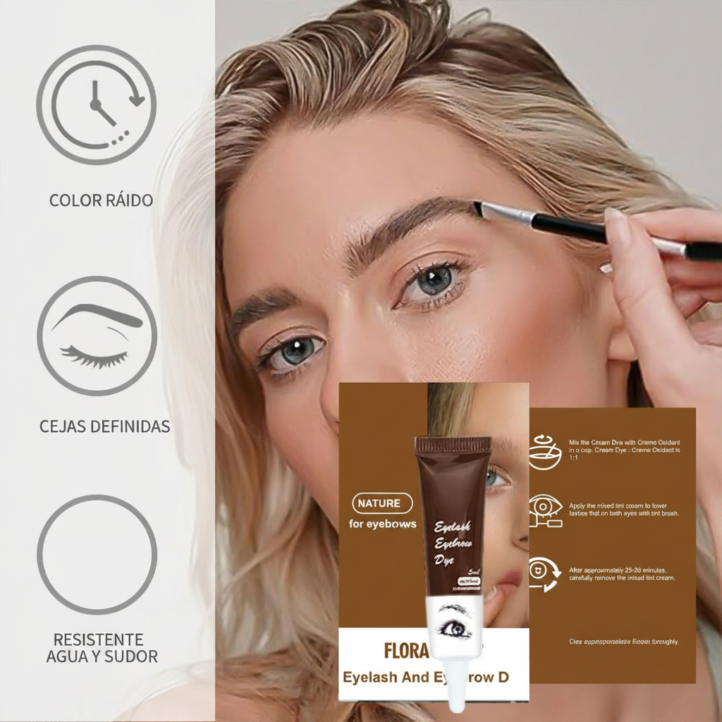 Tinte para Cejas y Pestañas FLORA RUBY Waterproof - 3