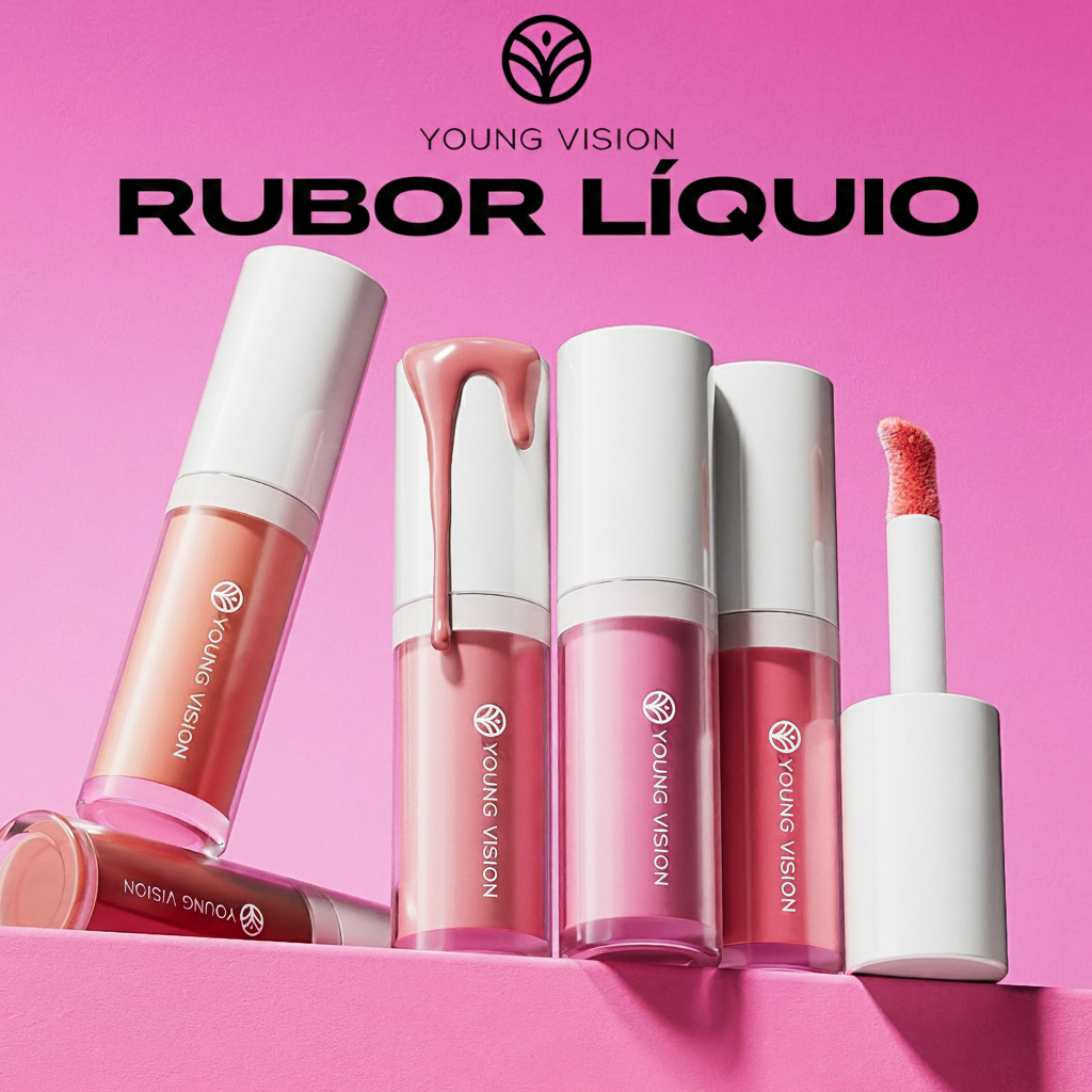 Rubor Líquido Mate Multiusos 5 Tonos Rosa - 3
