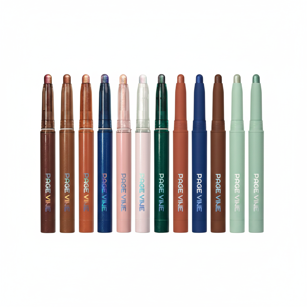 Lápiz de sombras iluminador 12 colores mate y satinado - 1