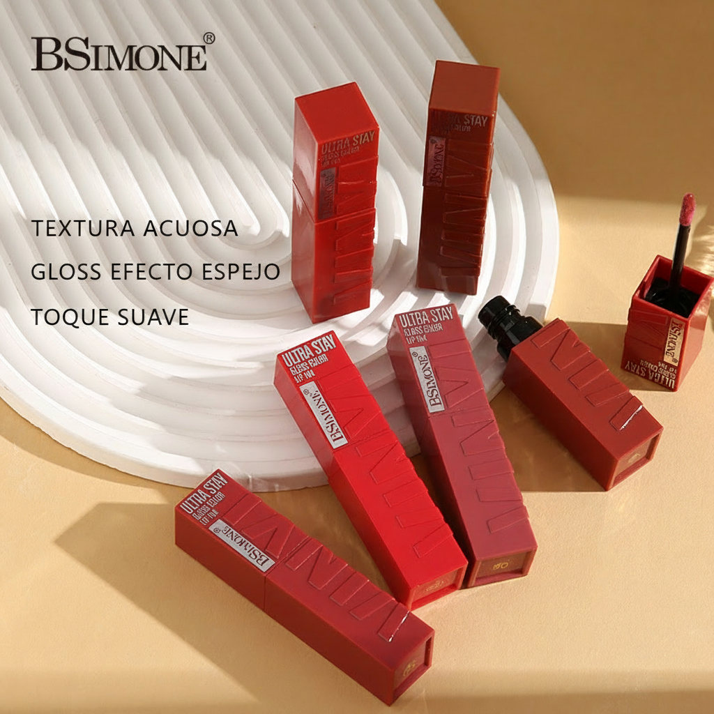 Gloss Labial Hidratante Efecto Vidrio 14 Tonos - 3