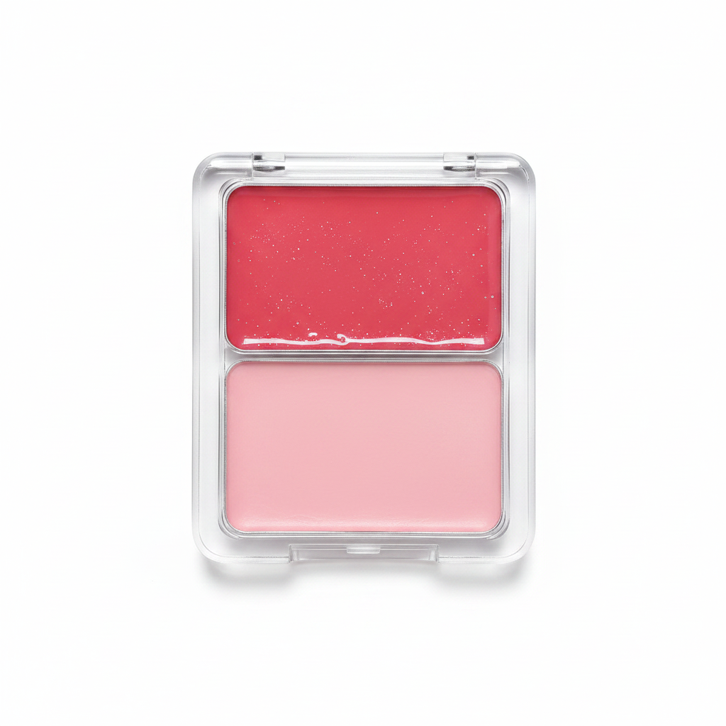 Rubor en crema bicolor con iluminador efecto glow - 1