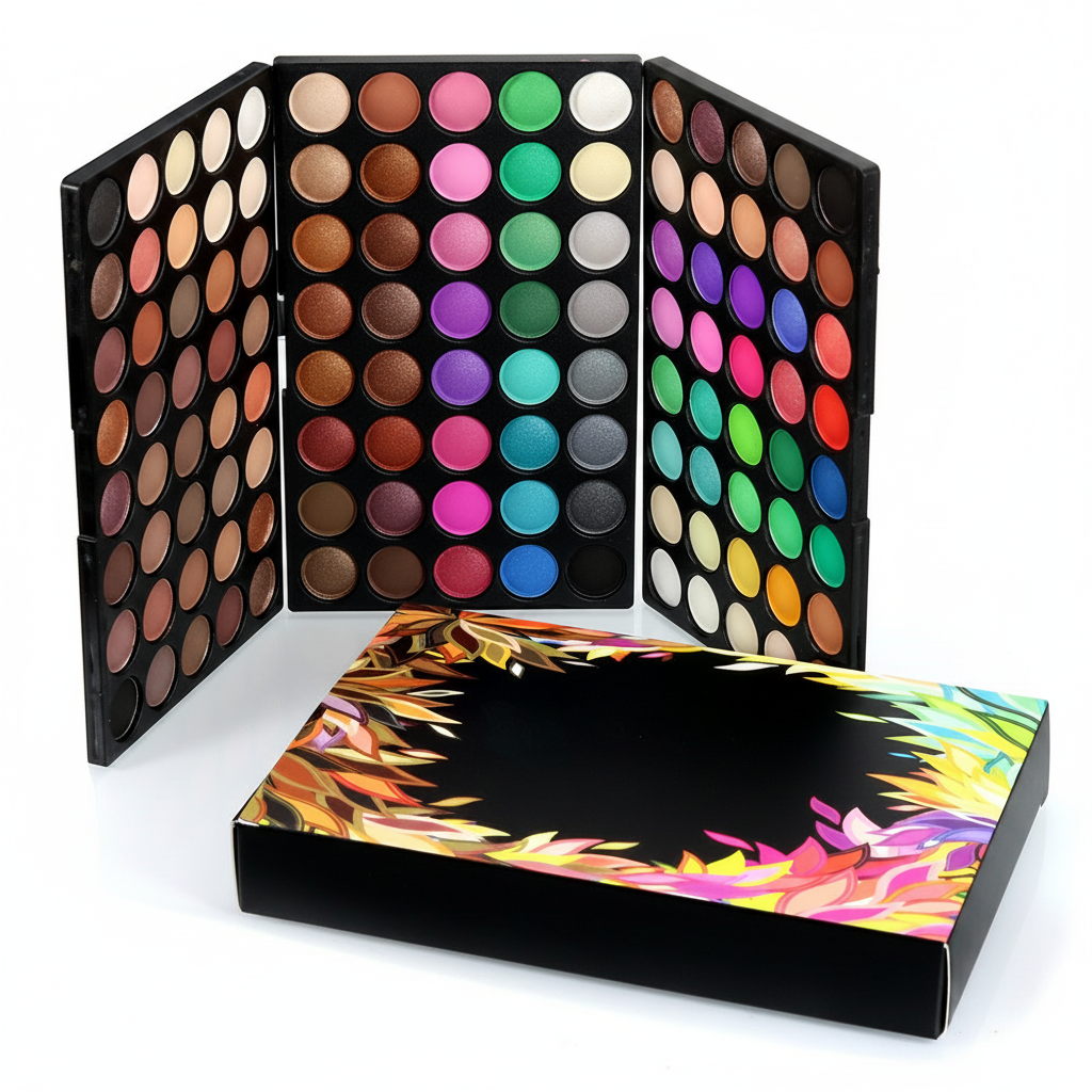 Paleta de 120 sombras multicolor brillo y mate - 1