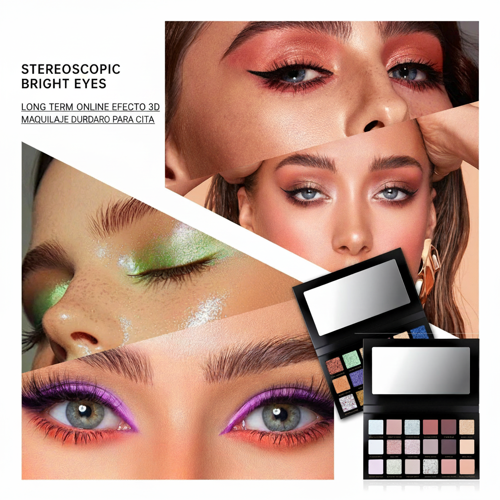 Paleta de Sombras 18 Colores Efecto Camaleón - 4