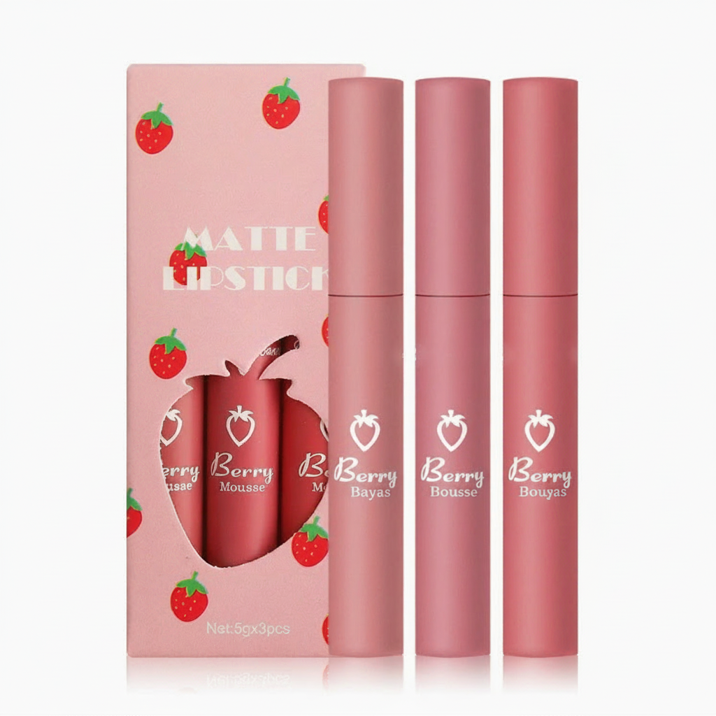 Set de 3 labiales mate de larga duración sin pegajosidad - 4